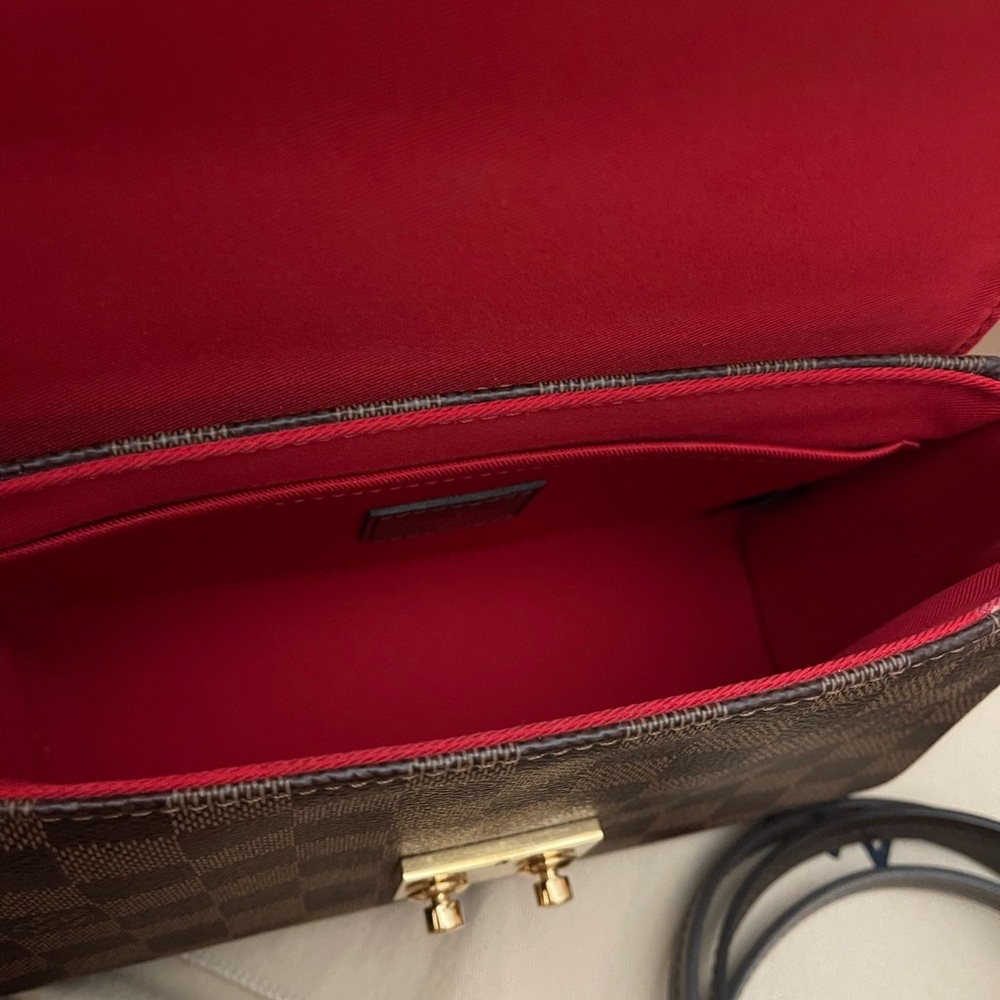 Louis Vuitton Brown Checkered Crossbody Bag - Picture 6 of 11